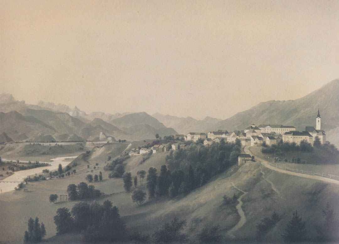 n1) Radovljica s Savo, 1864 (wikimedia.org  - Marcus Pernhart)