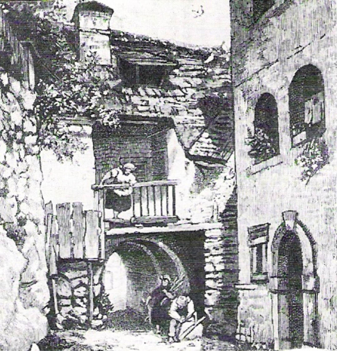 s1) Mestni jarek, ok. 1900 (Benesch,  izrez)