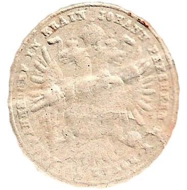 Suhi pečat notarja Janeza Prešerna, 1879 (arhiv družine Sartori-Čebulj)