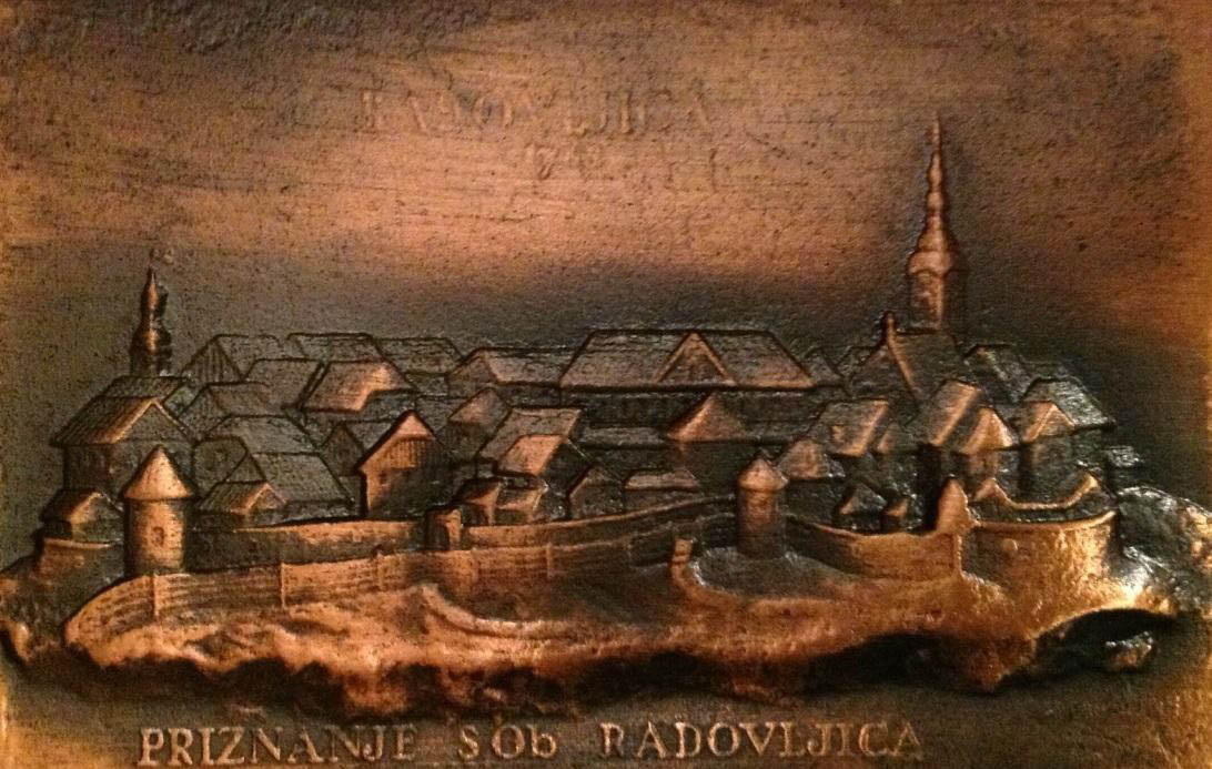 Plaketa Občine Radovljice – delo Staneta Dremlja