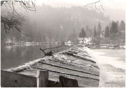 »Cajhnov jez« na Savi Bohinjki, 1935